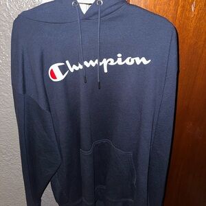 Men’s Champion Hoodie Blue Size 2XL